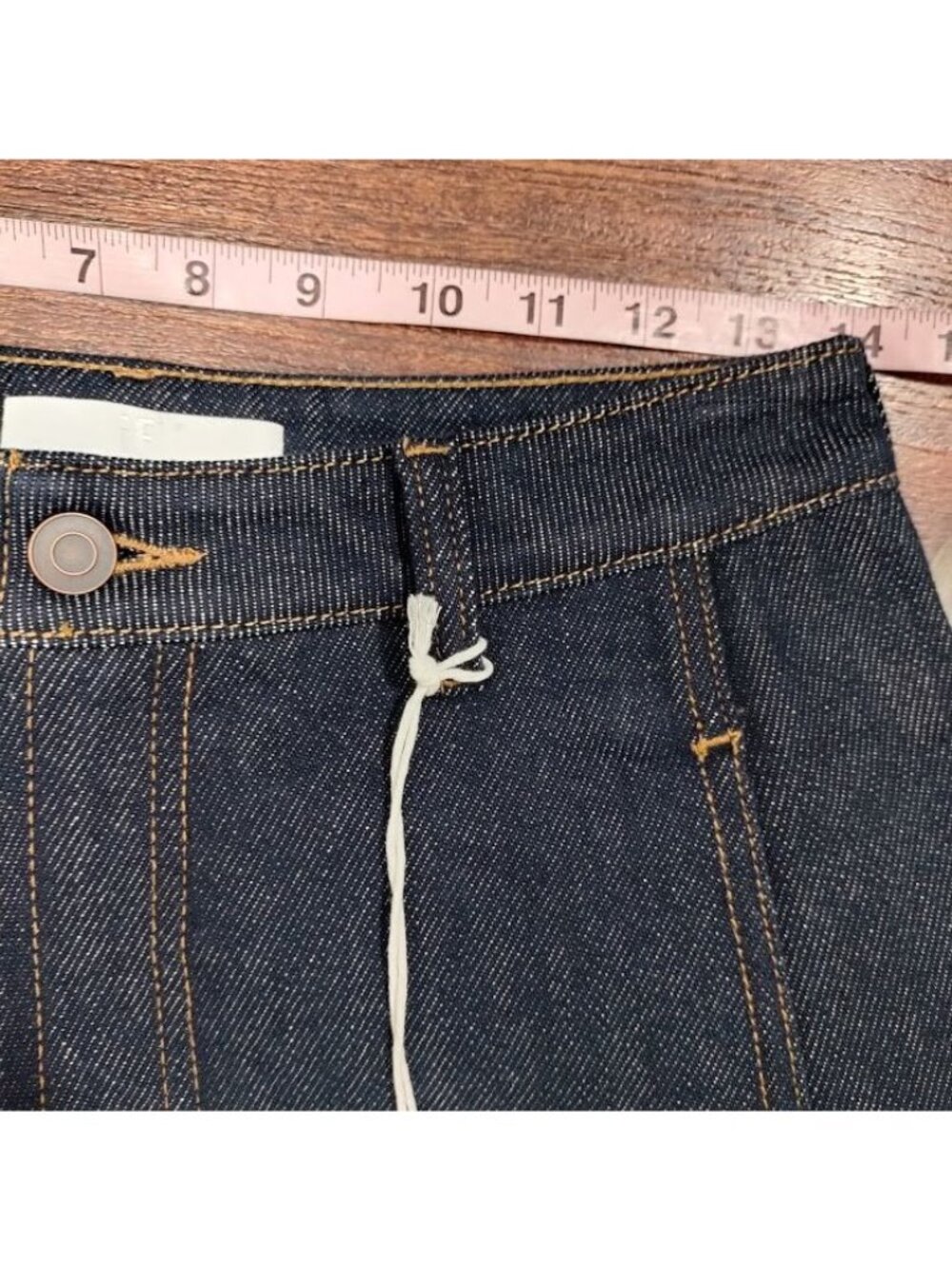 IF Men's Indigo Blue Balloon Fit Wide Leg Workwear Denim Jeans Size 28 - Picture 6 of 7